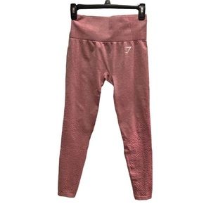 Gymshark Vital Seamless 2.0 Leggings Dusty Pink Marl Yoga Athletic Gym Active